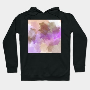 Brown and Lavender Watercolor Hoodie